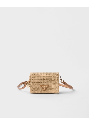 Crochet card holder with shoulder strap