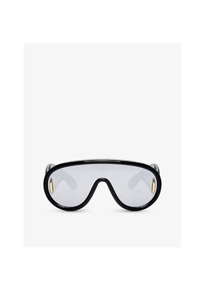 Loewe x Paula's Ibiza G000487X01 Wave Mask Round-Frame Acetate Sunglasses