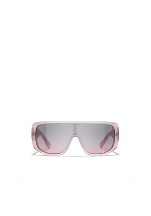 Womens Chanel Ch5495 Shield-Frame Acetate Sunglasses