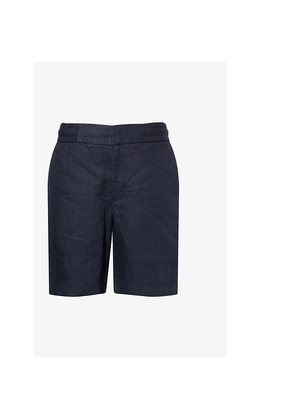 Mens Orlebar Brown Cornell Regular-Fit Linen Shorts