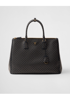 Prada Buckle extra-large studded leather bag
