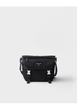 Re-Nylon and Saffiano leather shoulder bag