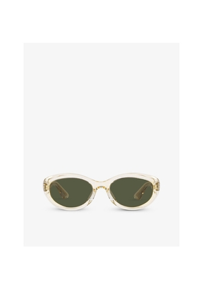 Womens Oliver Peoples Ov5513Su Round-Frame Acetate Sunglasses