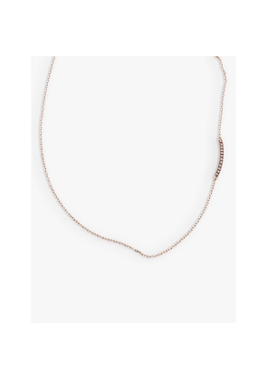 Womens La Maison Couture Myriam Soseilos Double Face 9ct Rose-Gold, White-Sapphire and Black-Spinel Pendant Necklace