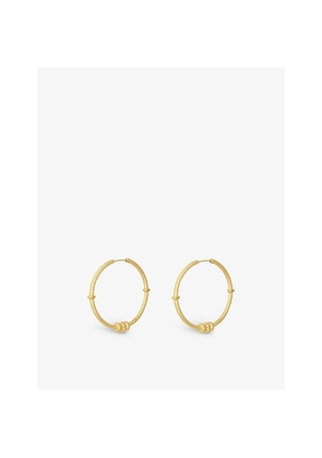 La Maison Couture Miphologia Vintage 18ct Yellow-Gold Plated Brass Hoop Earrings