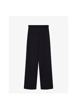 Womens Joseph Alane Wide-Leg High-Rise Woven Trousers