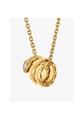 Bvlgari Serpenti Viper 18ct Yellow-Gold and 0.13ct Diamond Necklace