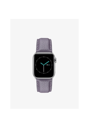Mintapple Apple Watch Grained-Leather and Stainless-Steel Strap 44mm