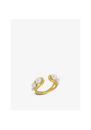 Womens La Maison Couture Miphologia 18ct Yellow-Gold Plated Brass and Pearl Ring