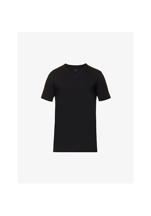 Mens Falke Regular-Fit V-Neck Stretch-Cotton T-Shirt