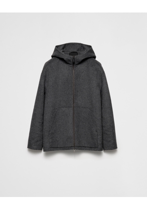 Wool hoodie jacket
