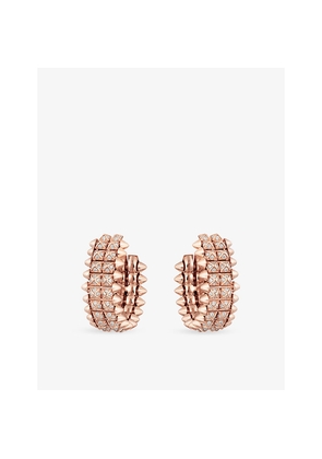 Clash De Cartier 18ct Rose-Gold and 1.02ct Brilliant-Cut Diamond Hoop Earrings