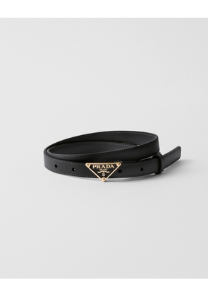 Saffiano leather belt