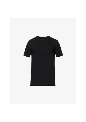 Mens Falke Regular-Fit Crewneck Stretch-Cotton T-Shirt