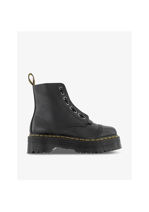 Womens Dr. Martens Sinclair Tonal-Stitched Zip-Up Leather Ankle Boots
