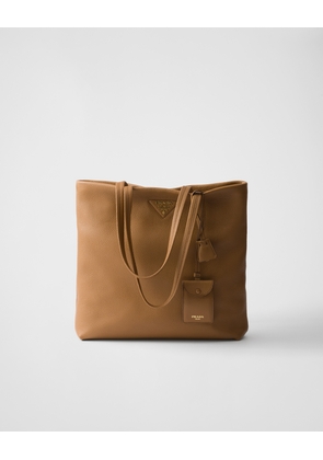 Large leather tote bag