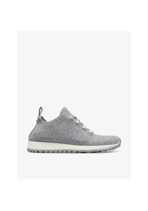 Womens Jimmy Choo Veles Faux Pearl-Embellished Low-Top Knitted Trainers