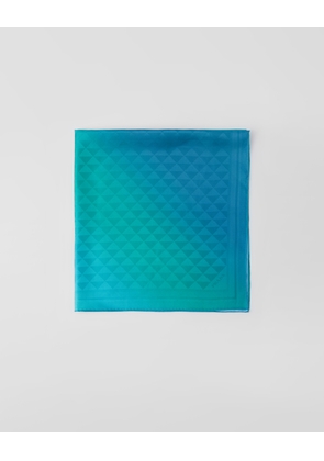 Printed silk twill scarf 90x90