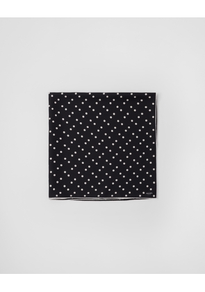 Printed silk twill scarf 90x90