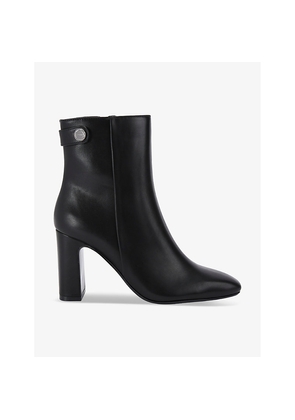 Womens Carvela Jackpot Logo-Embellished Heeled Leather Ankle Boots