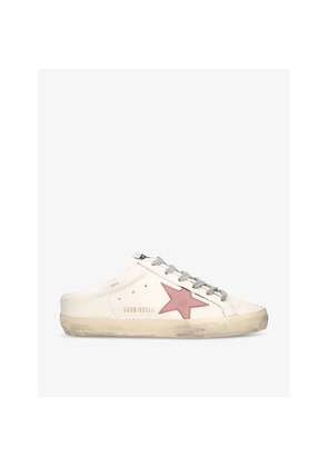 Womens Golden Goose Superstar Sabot Leather Low-Top Trainers