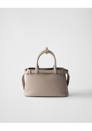 Prada Buckle small leather handbag with double belt