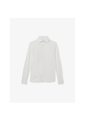 Mens Reiss Bobby Slim-Fit Long-Sleeve Woven Shirt