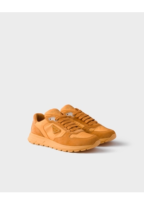 Prax 2.0 Re-Nylon and suede sneakers