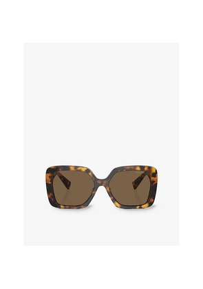 Womens Miu Miu Mu 10Ys Miu Glimpse Butterfly-Frame Acetate Sunglasses