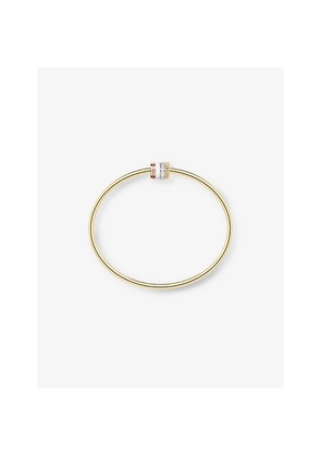 Mens Boucheron Quatre White-Edition 18ct Yellow and Rose-Gold, 0.11ct Diamond and Ceramic Bracelet