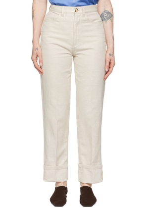 Nanushka Off-White Loua Trousers