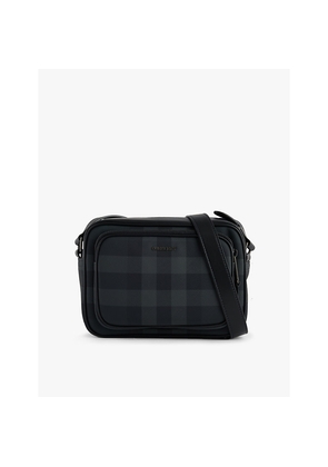 Mens Burberry Paddy Checked Coated-Canvas Crossbody Bag