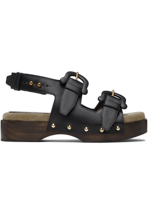 Nanushka Black Mahalia Sandals