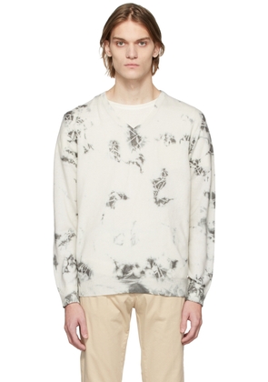 Massimo Alba Off-White & Grey Cashmere Ninni Sweater