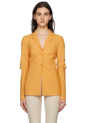 JACQUEMUS Orange 'La Veste Melo' Blazer
