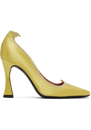 Les Petits Joueurs SSENSE Exclusive Green Taya Heels