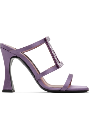Les Petits Joueurs Purple Hoya Heeled Sandals