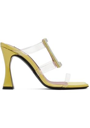 Les Petits Joueurs Green Hoya Heeled Sandals