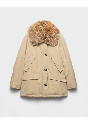 Medium-weight old Panama cotton down jacket