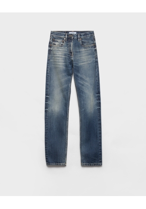 Tapered selvedge denim jeans