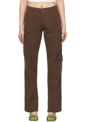 GUIZIO Brown Cotton Trousers