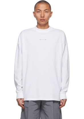 1017 ALYX 9SM White Visual Logo Long Sleeve T-Shirt