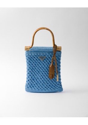 Mini cotton crochet handbag