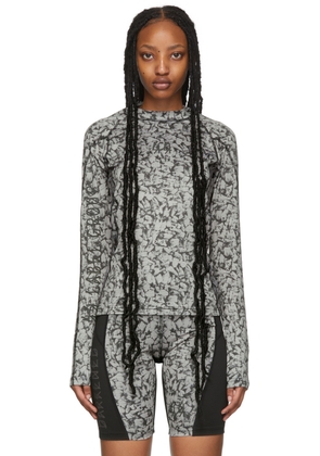 44 Label Group Black & Grey Teeth Sport Top