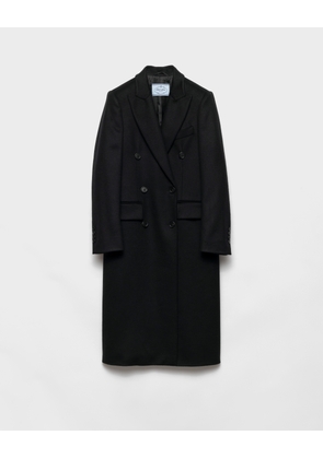 Double-breasted cashmere coat