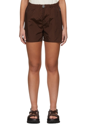 Jil Sander Brown Parachute Shorts