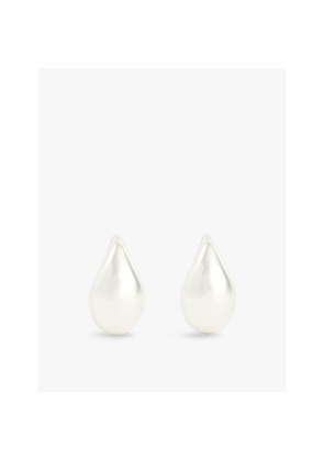 Womens Bottega Veneta Drop Medium Gold-Plated Earrings