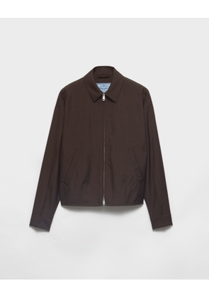 Kid mohair blouson jacket