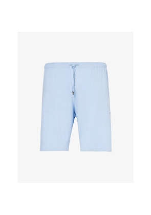Mens Derek Rose Basel Relaxed-Fit Stretch-Woven Pyjama Shorts