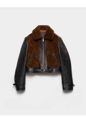 Leather and shearling jacket